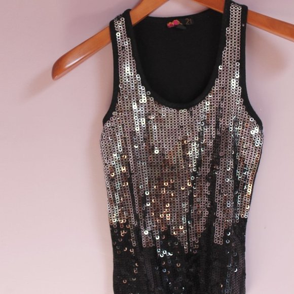 21 Women's Sequined Tank Top - Picture 9 of 9